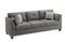 Sofas Sofa - 81" X 31" X 35" Light Charcoal Linen Sofa w/4 Pillows HomeRoots