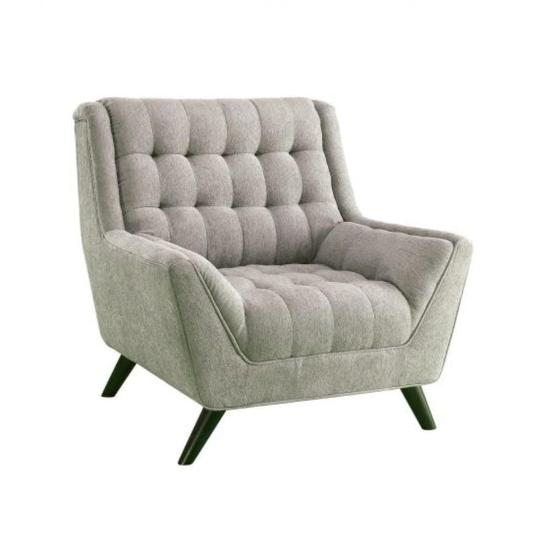 Sofas Sofa Chair With Tufted Seat And Back, Dove Gray. Benzara