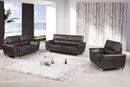 Sofas Sofa Sale - 111" Modern Brown Leather Sofa Set HomeRoots