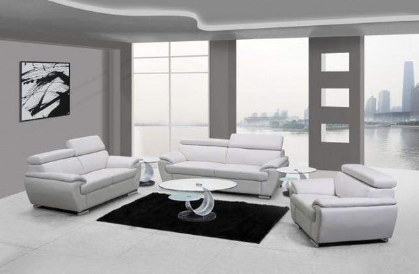 Sofas Sofa Sale - 114" Captivating White Leather Sofa Set HomeRoots