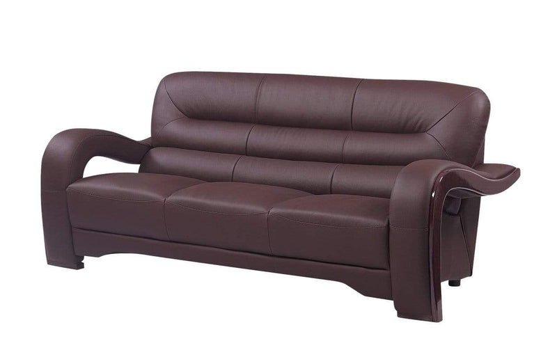 Sofas Sofa Sale - 36" Glamorous Brown Leather Sofa HomeRoots