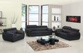 Sofas Sofa Sale - 86" Captivating Black Leather Sofa HomeRoots