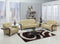 Sofas Sofa Sale - 99" Glamorous Beige Leather Sofa Set HomeRoots