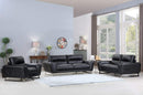 Sofas Sofa Set - 102" Lovely Black Sofa Set HomeRoots