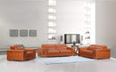 Sofas Sofa Set - 114" Sturdy Camel Leather Sofa Set HomeRoots