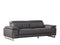 Sofas Sofa Set - 31" Tasteful Dark Grey Leather Sofa HomeRoots