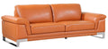 Sofas Sofa Set - 32" Lovely Camel Leather Sofa HomeRoots