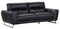 Sofas Sofa Set - 34" Lovely Black Leather Sofa HomeRoots