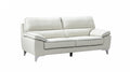 Sofas Sofa Set - 37" Classy Light Gray Leather Sofa HomeRoots