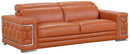 Sofas Sofa Set - 89" Sturdy Camel Leather Sofa HomeRoots