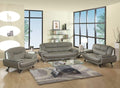 Sofas Sofas - 110" Sleek Grey Sofa Set HomeRoots