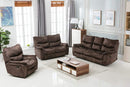 Sofas Sofas - 120" Elegant Dark Brown Fabric Sofa Set HomeRoots