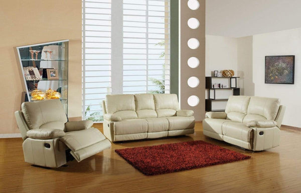 Sofas Sofas - 165" Stylish Beige Leather Sofa Set HomeRoots