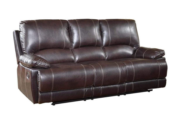 Sofas Sofas - 41" Stylish Brown Leather Sofa HomeRoots