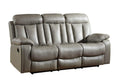 Sofas Sofas - 42" Sturdy Grey Leather Sofa HomeRoots