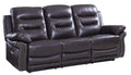 Sofas Sofas - 44" Comfortable Brown Leather Sofa HomeRoots