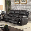 Stylish Polyurethane Sofa (Motion), Black PU