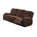 Three Seater Recliner Sofa, Dark Brown