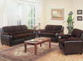 Two-Toned Congenial Sofa, Chocolate/Brown