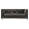 Sofas Velvet Sofa - Brown Contemporary Polyester Velvet Fabric Upholstered Button Tufted Tuxedo Sofa HomeRoots