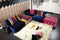 Sofas Wooden Sofa - 28" Wood, Foam, and Fabric Sectional Sofa HomeRoots