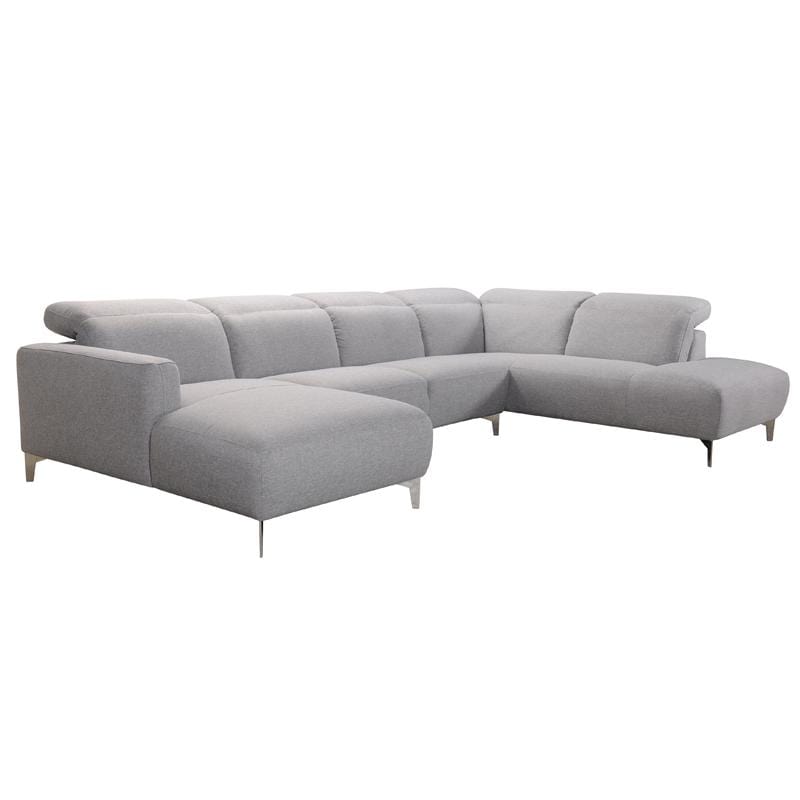 Sofas Wooden Sofa - 30" Grey Fabric and Iron Sectional Sofa with a Wood Frame HomeRoots