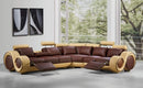 Sofas Wooden Sofa - 31" Bonded Leather and Wood Sectional Sofa HomeRoots