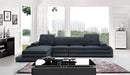 Sofas Wooden Sofa - 32" Bonded Leather, Fabric, and Wood Sectional Sofa HomeRoots