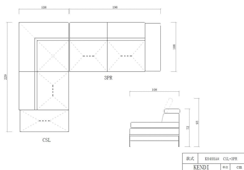 Sofas Wooden Sofa - 37" Light Grey Eco-Leather, Foam, Wood, and Metal Sectional Sofa HomeRoots