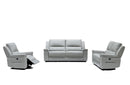 Sofas Wooden Sofa - 39" Grey Leatherette, Foam, Steel, and Wood Sofa Set HomeRoots