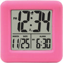 Soft Cube LCD Alarm Clock (Pink)-Clocks & Radios-JadeMoghul Inc.