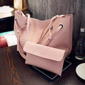 Soft Leather Women Bag Set Luxury Brand 2018 Fashion Designer Female Shoulder Bags Big Casual Bags Set Handbag High Quality