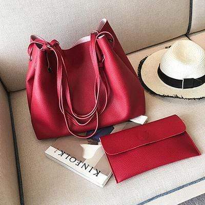 Soft Leather Women Bag Set Luxury Brand 2018 Fashion Designer Female Shoulder Bags Big Casual Bags Set Handbag High Quality