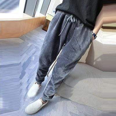Soft Velvet Casual Drawstring Pants JadeMoghul Inc. 