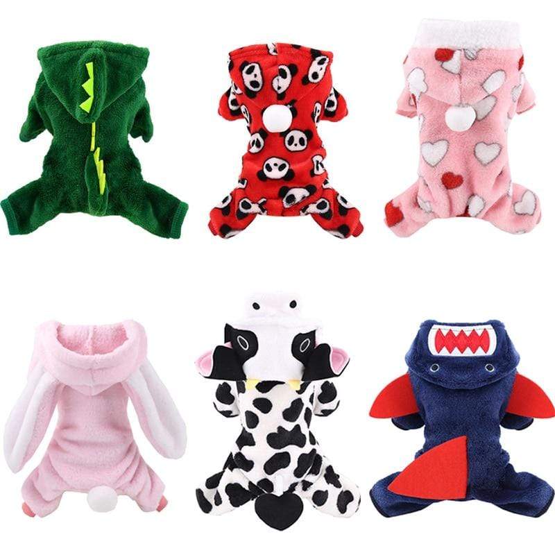 Soft Warm Pet Dog Jumpsuits Clothing for Dogs Pajamas Fleece Pet Dog Clothes for Dogs Coat Jacket Chihuahua Yorkshire Ropa Perro JadeMoghul Inc. 