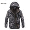 Softshell Military Tactical Jacket For Men / Waterproof Coat / Camouflage Hooded Army AExp