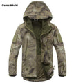 Softshell Military Tactical Jacket For Men / Waterproof Coat / Camouflage Hooded Army AExp