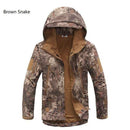 Softshell Military Tactical Jacket For Men / Waterproof Coat / Camouflage Hooded Army AExp