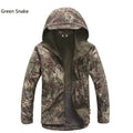 Softshell Military Tactical Jacket For Men / Waterproof Coat / Camouflage Hooded Army AExp