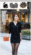 Solid Color double Button Design Cardigan JadeMoghul Inc. 