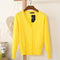 Solid Color Women Knitted Cardigan-Dark yellow-XXL-JadeMoghul Inc.