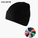 Solid Unisex Beanie Autumn Winter Wool Blends Soft Warm Knitted Cap Men Women SkullCap Hats Gorro Ski Caps 24 Colors Beanies AExp