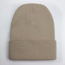 Solid Unisex Beanie Autumn Winter Wool Blends Soft Warm Knitted Cap Men Women SkullCap Hats Gorro Ski Caps 24 Colors Beanies AExp
