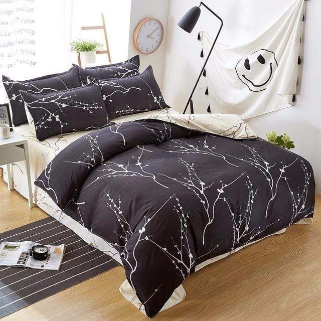 Solstice Fashion Duvet Cover Set Bed Cotton Linens Pillowcase 4pcs Bedding Bed Set Bedding Twin Full Queen Super King 5 size-9-Twin Size-JadeMoghul Inc.