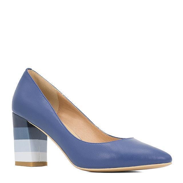 SOPHITINA Genuine Leather Woman Pumps Colorful Square Heels High Quality Sheepskin Sexy Pointed Toe Shoes Party Office Lady D24 JadeMoghul Inc. 