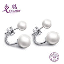 Specail Design Freshwater Pearl Earring In Sterling Silver JadeMoghul Inc. 