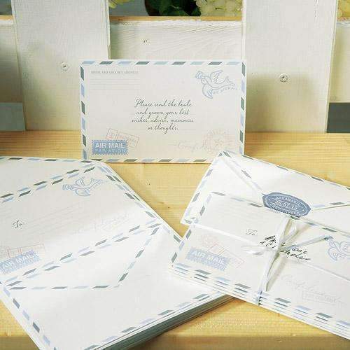 "Special Delivery" Airmail Stationery Set (Pack of 25)-Wedding Reception Accessories-JadeMoghul Inc.