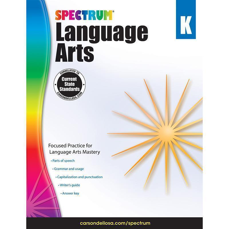 SPECTRUM LANGUAGE ARTS GR K-Learning Materials-JadeMoghul Inc.