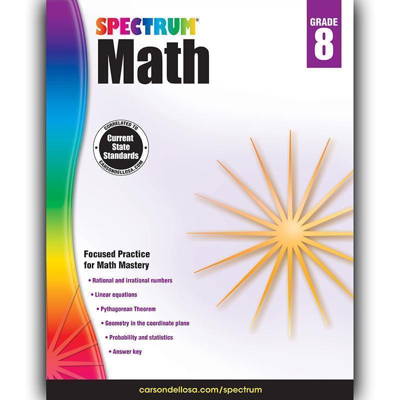 SPECTRUM MATH GR 8-Learning Materials-JadeMoghul Inc.