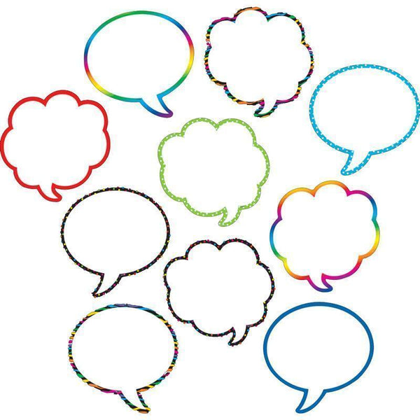 SPEECH/THOUGHT BUBBLES ACCENTS-Learning Materials-JadeMoghul Inc.